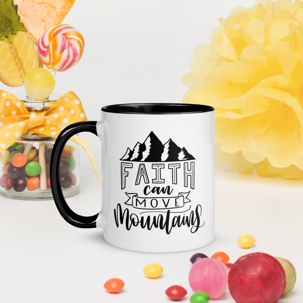 Faith Can Move Mountains – Engraved Tumbler Mug Cup, Yeti Style